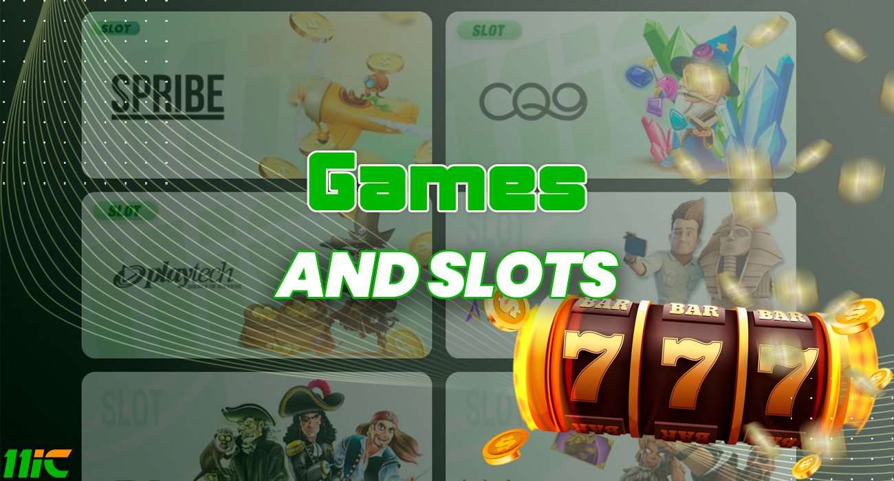 11ic Casino offers a variety of casino games and slots.